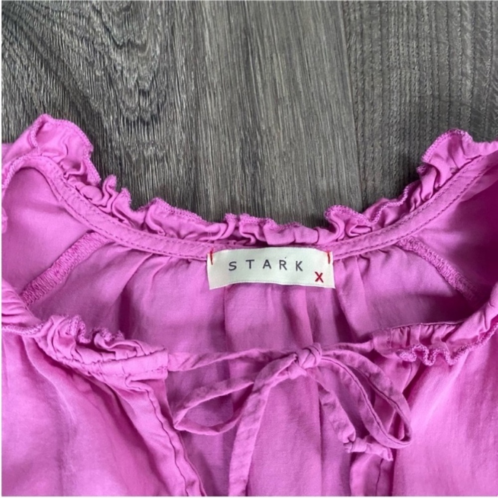 Starkx Pink Ruffle Sleeve Pocket Cotton Dress - Picture 7 of 7